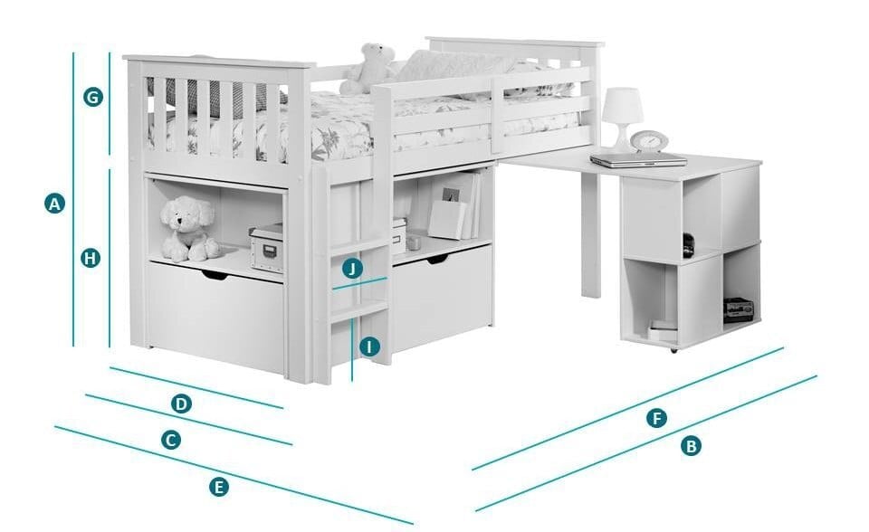 Milo mid sleeper - Furniture in Littlehampton