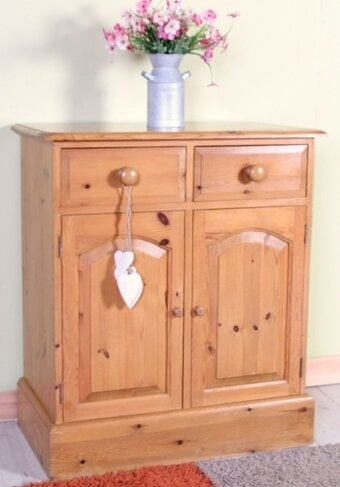 UK Delivery  - Small Second-Hand Solid Pine Farmhouse Sideboard