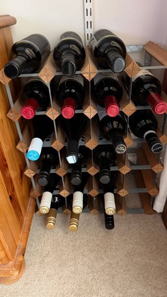 Wooden Wine Rack - 20 Bottle Capacity, Good Condition