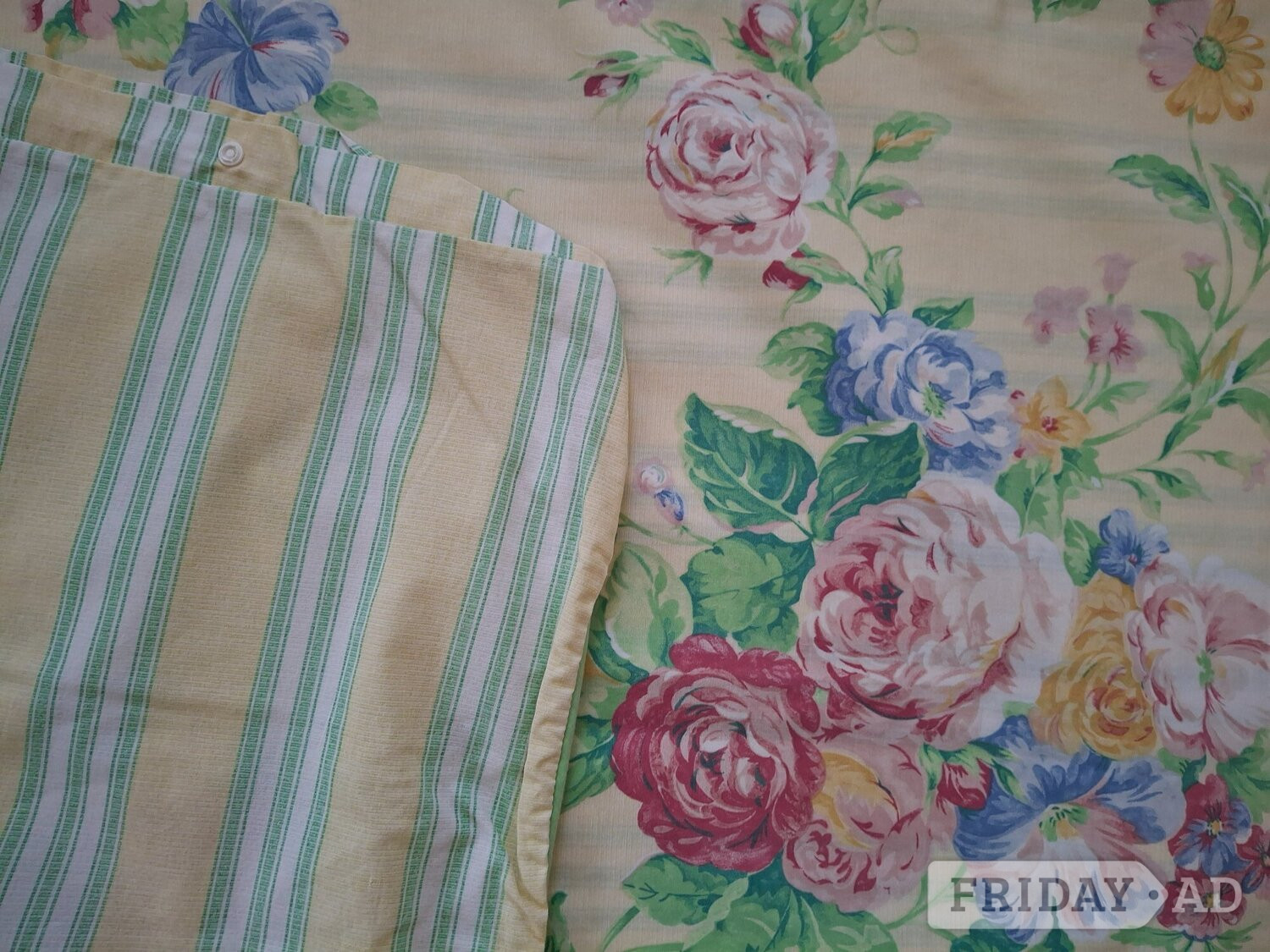 2 x single bed sets inc. duvet cover, fitted sheet, curtains etc