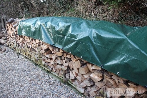 250gsm Heavy Weight Green/Brown Tarpaulins - Garden in Tavistock