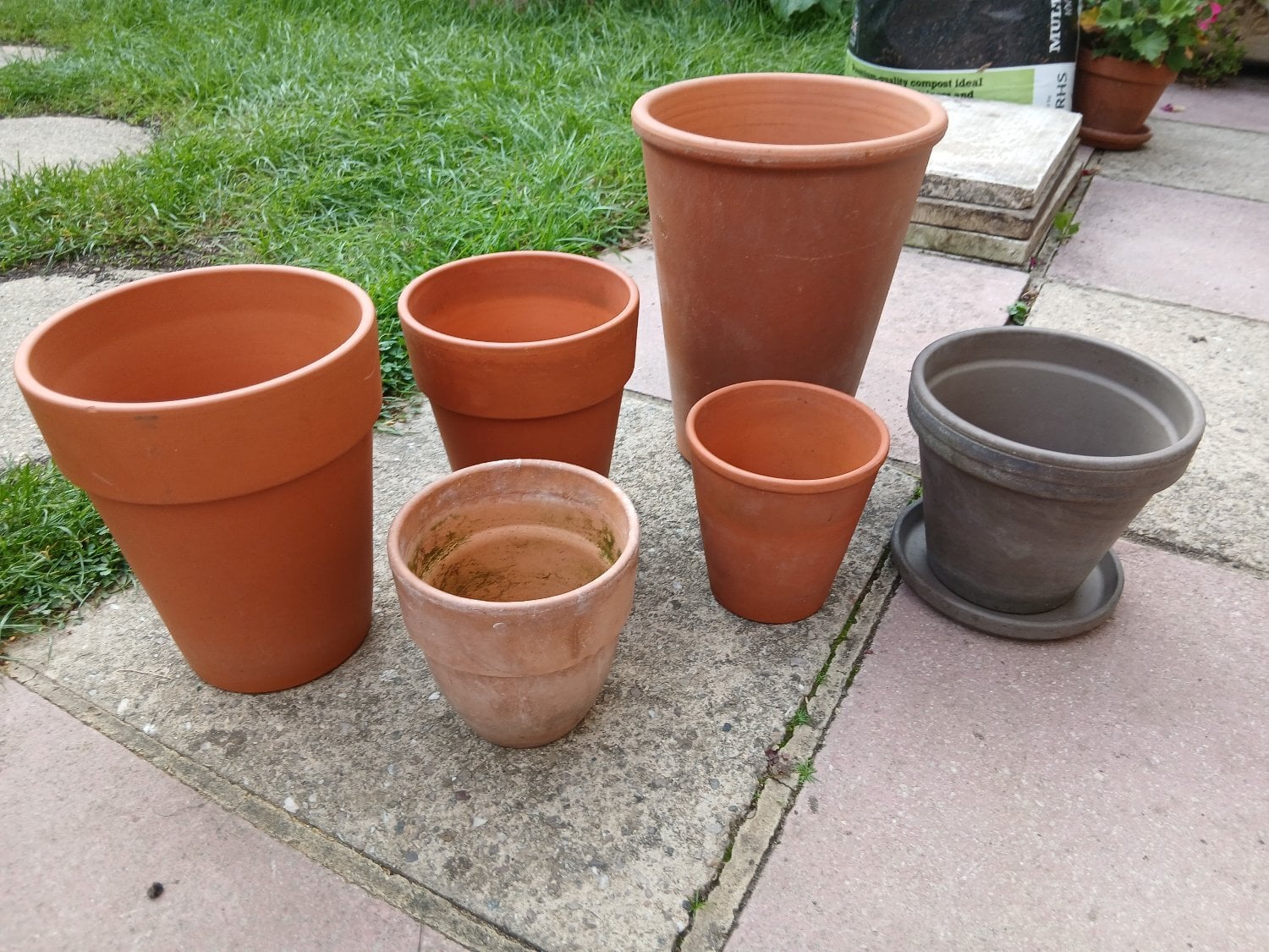 Clay Flowerpots - assorted sizes in Polegate