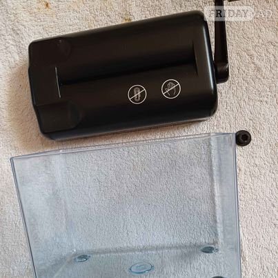 Manual Shredder - A6 Straight Cut Smash Portable Mini Paper Grinder Fits Folded A4 Portrait Paper Capacity 1.5L Black.