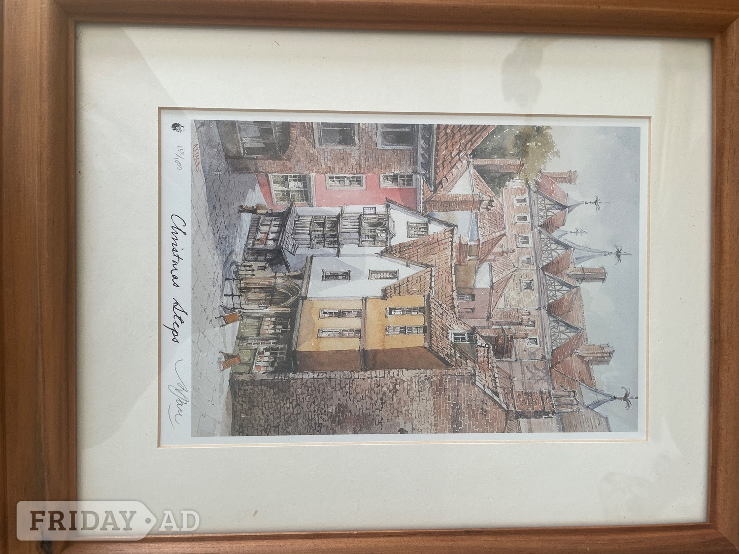 Christmas Steps signed Limited Edition  in Clevedon