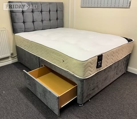 SUPER KING -REGENCY 1000 POCKET MATTRESS WITH  BASE & 24 Inch HB