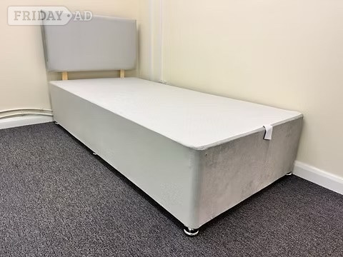 SINGLE DIVAN BASE AND HEADBOARD in Rotherham