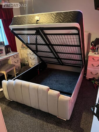 Double size storage bed and mattress OPT