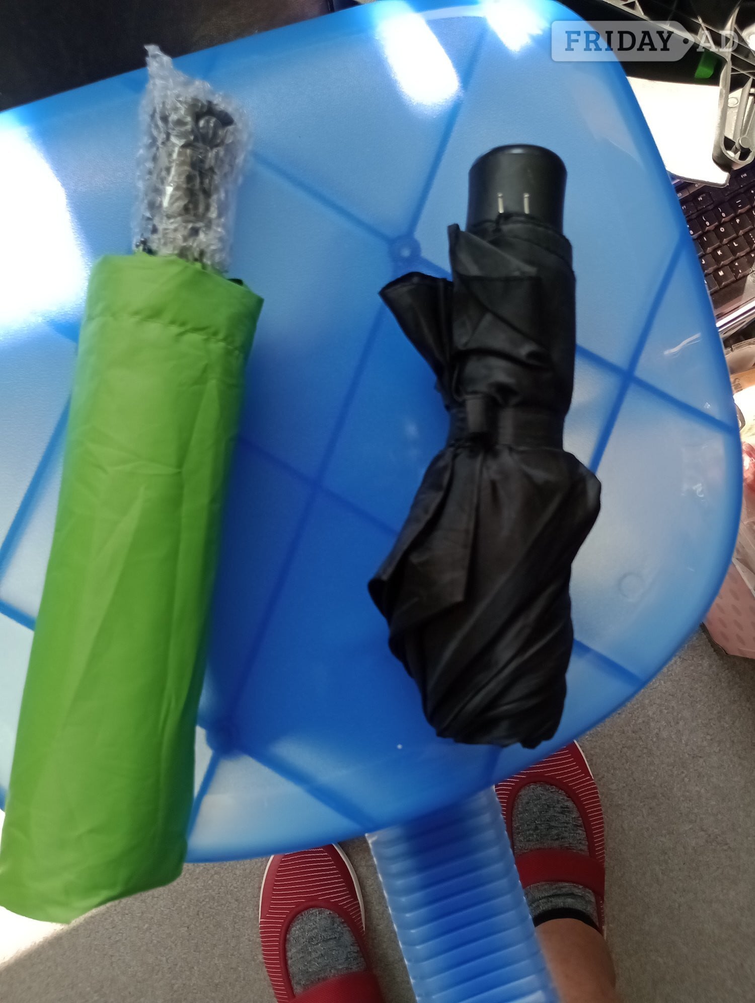 Navy folding umbrella in Worthing