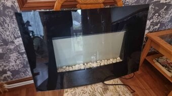 Electric wallmount fireplace