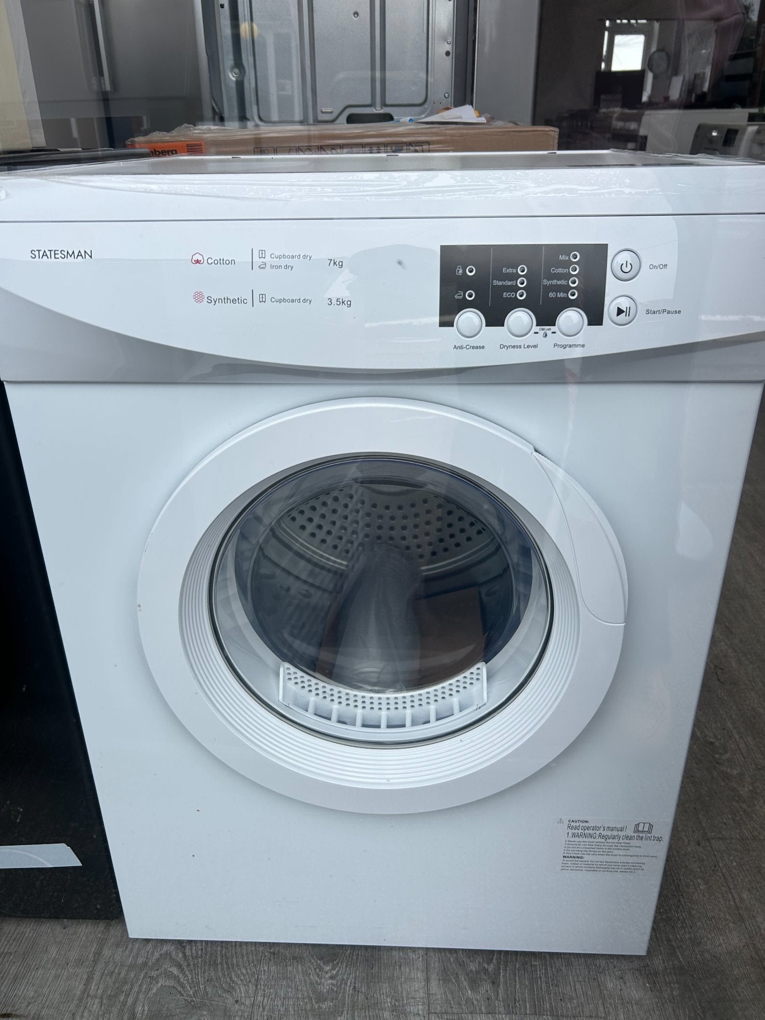 BRAND NEW STATESMAN 7KG VENTED DRYER