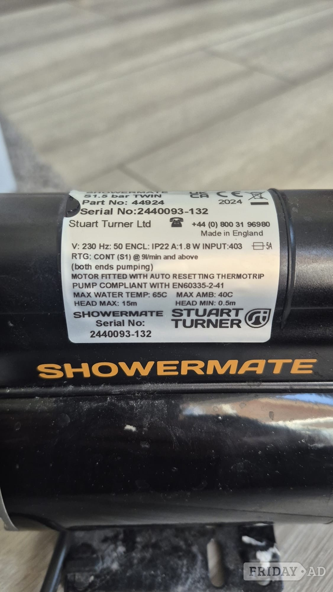 Ideal heating boiler and showermate shower pump - Heating & Cooling in Bexhill-On-Sea