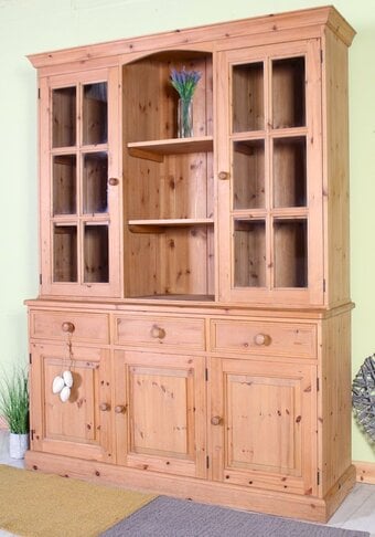 UK Delivery - Large Country Farmhouse Pine Welsh Dresser - Waxed
