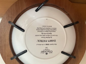 3Colport plates in frames of 2 World war planes