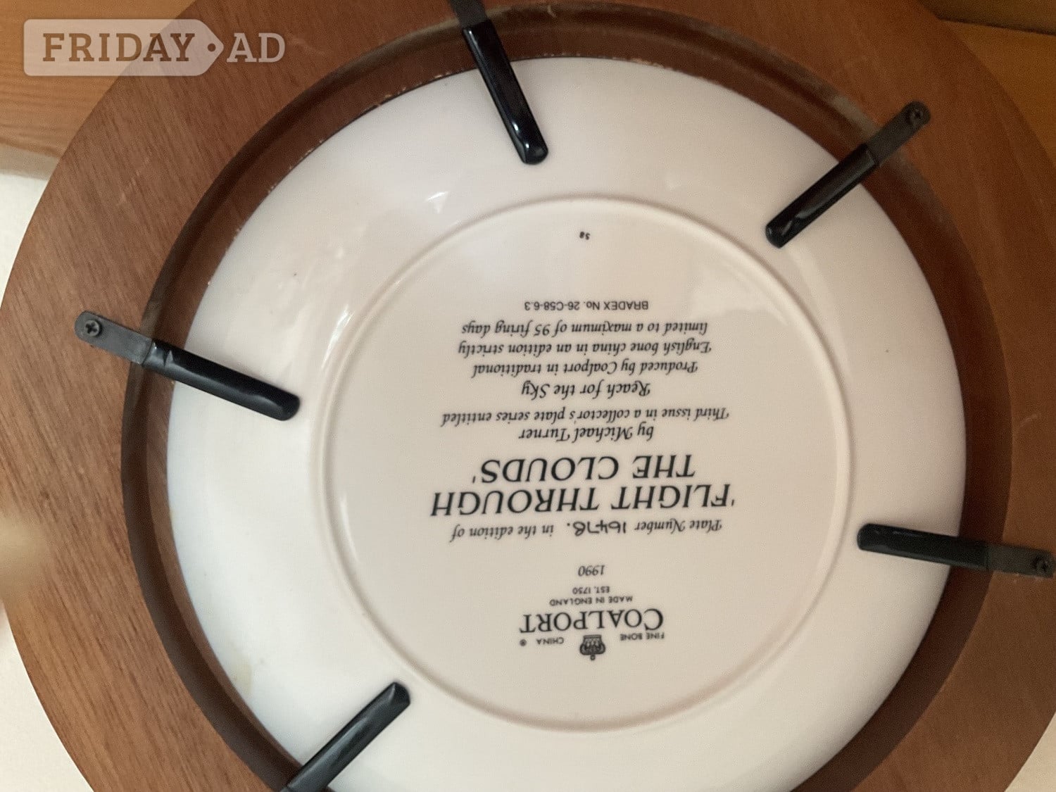 Hastings 3Colport plates in frames of 2 World war planes