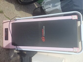 Pink running machine easy store
