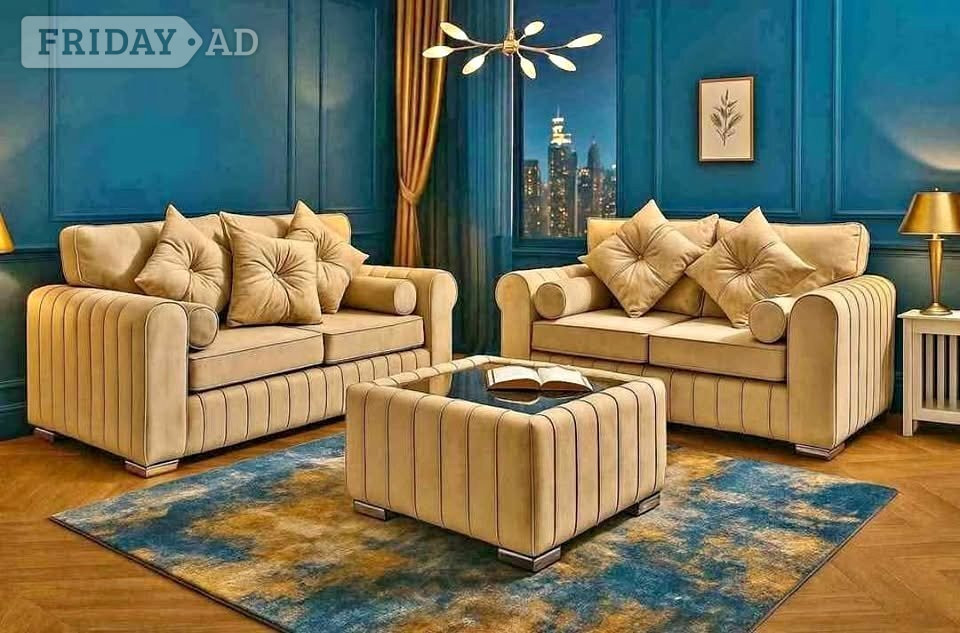 Grey Lilly 3+2 Sofa Set | Dudley | Same Day Delivery - Furniture in Dudley