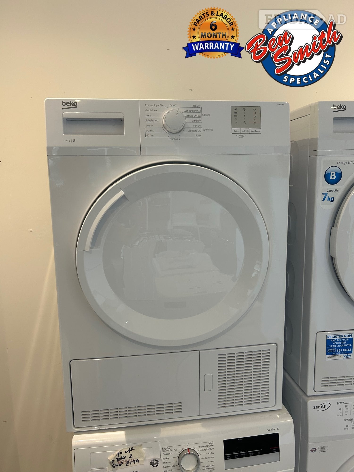 BEKO 7KG DRYER in St. Leonards-On-Sea