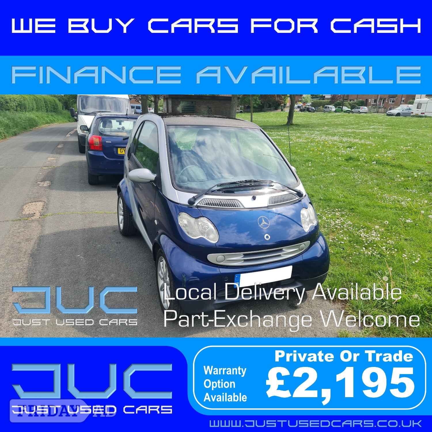 Smart City Fortwo Passion.7 61 Auto (Automatic Petrol)7 Reg in Lewes