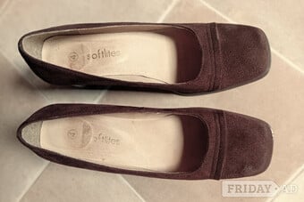 Women's brown court shoes size 4 uk