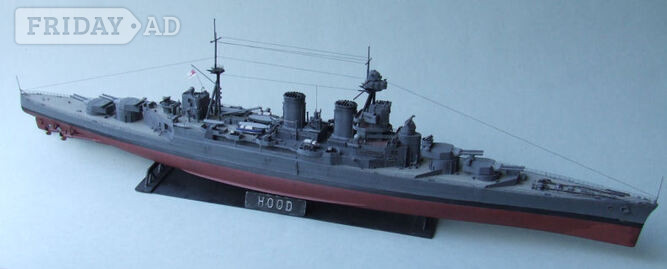 HMS Hood battlecruiser. in Worthing