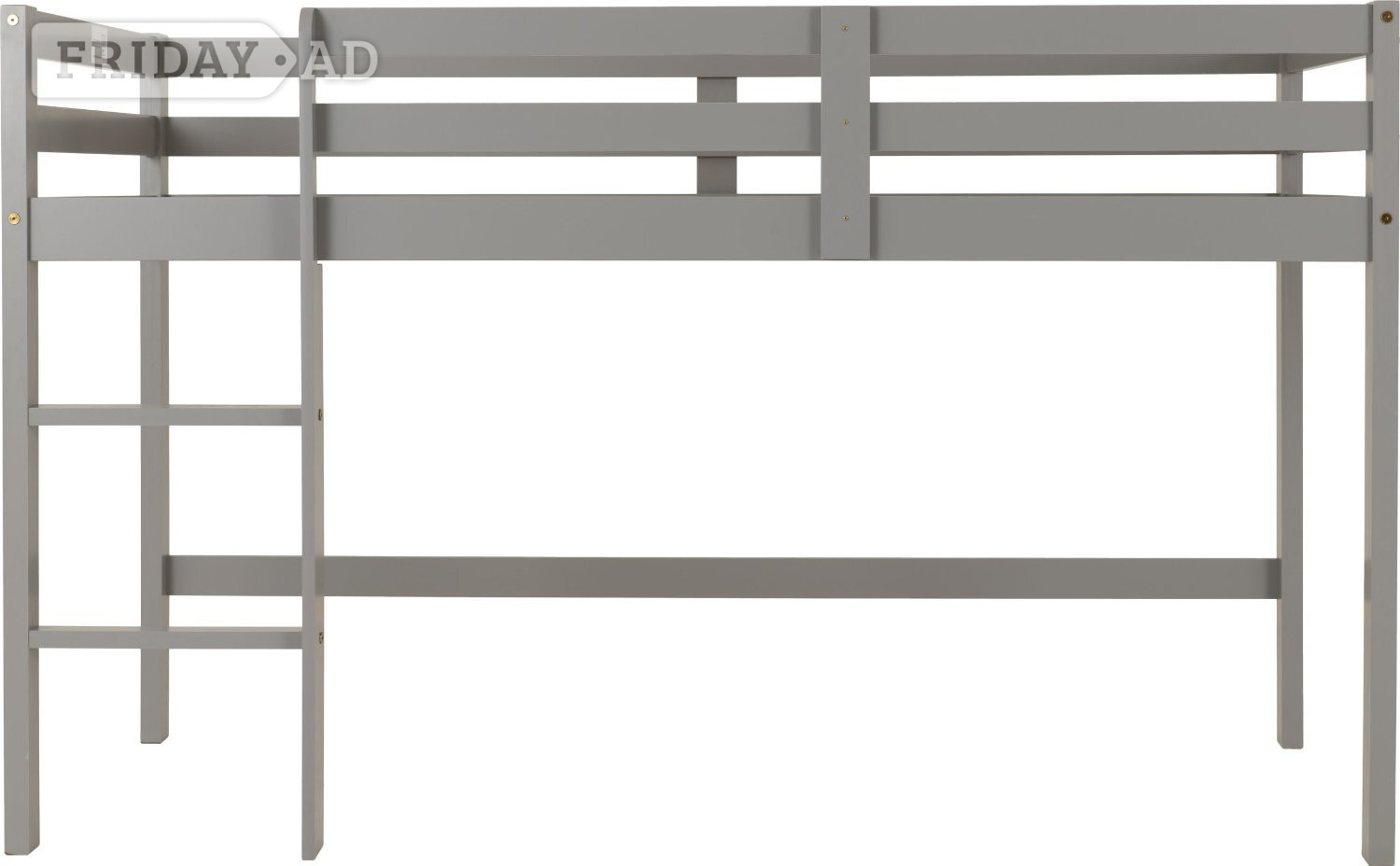 Rotherham PANAMA MID SLEEPER GREY WITH BUDGET MATTRESS