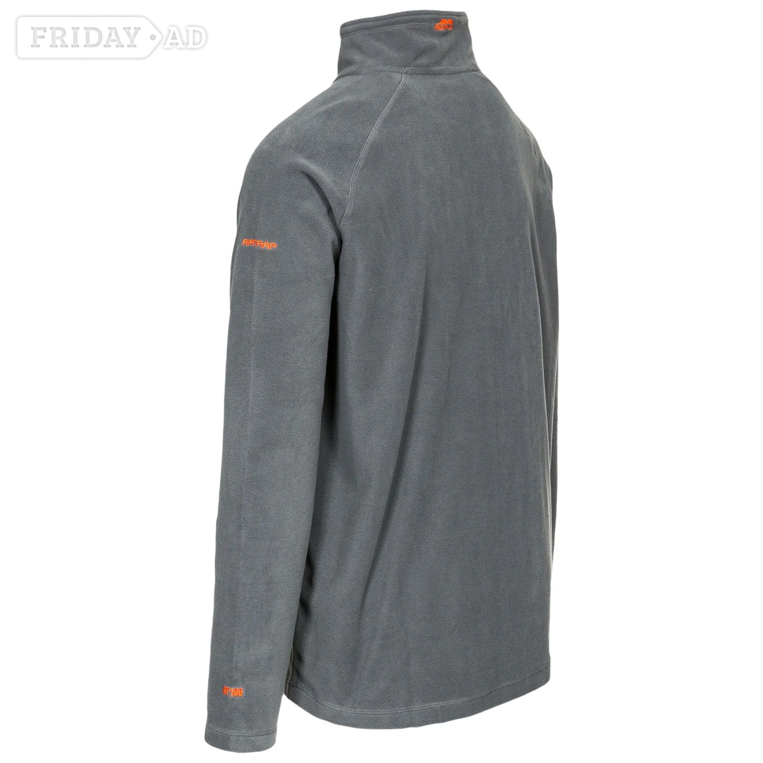 Trespass Mens 1/2 Zip Microfleece Blackford