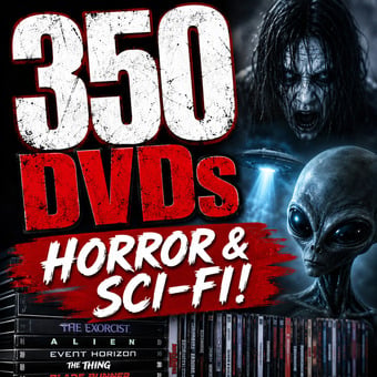 350 DVDs - Mostly Horror