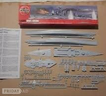 HMS Hood kit in 1:600 scale, by Airfix models.
