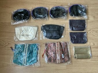 cosmetic cases pouches bags phone carrier draw string zip closure