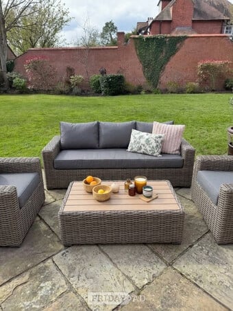 Moda 2+1+1 Lounge Garden Outdoor Sofa Set