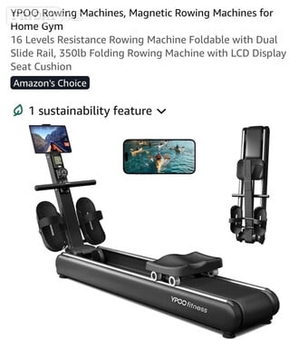 Rowing Machine - Magnetic with 16 Levels