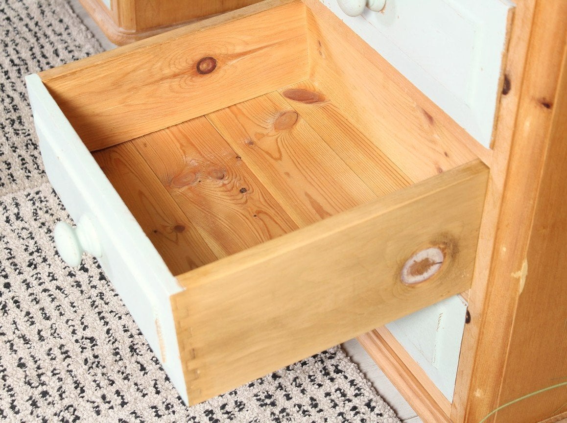 Delivery Options - Shabby Chic Pine Dressing Table Painted Green