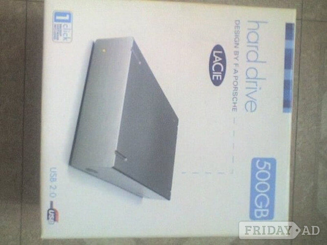 LACIE 500Gb Grey External Hard Drive , USB2 Interface with PSU & Cable in Waterlooville