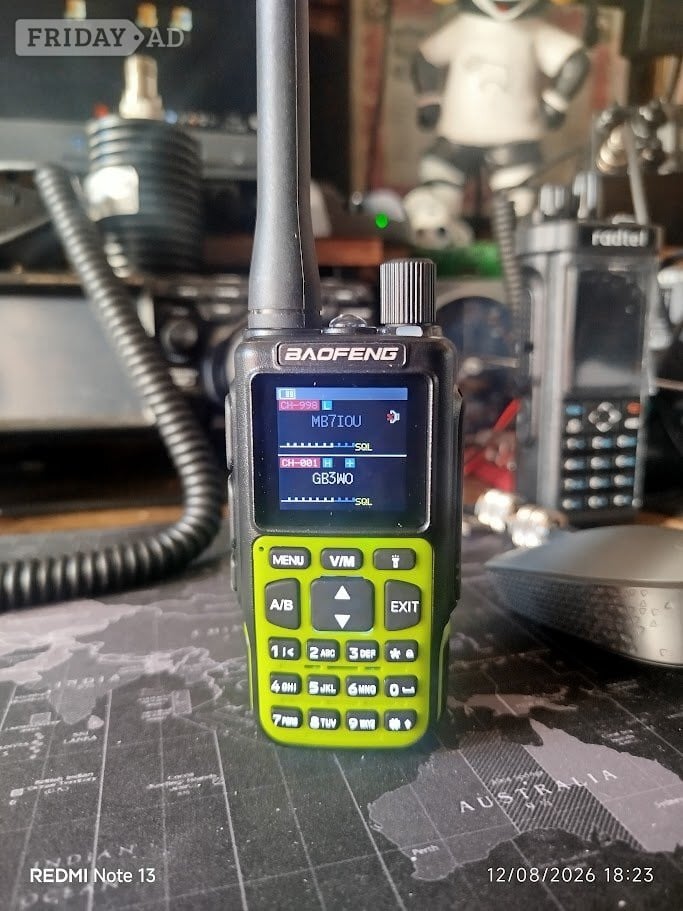 Baofengs New Mini 5 Ham HT UV Bluetooth Green/Black Edition in Steyning