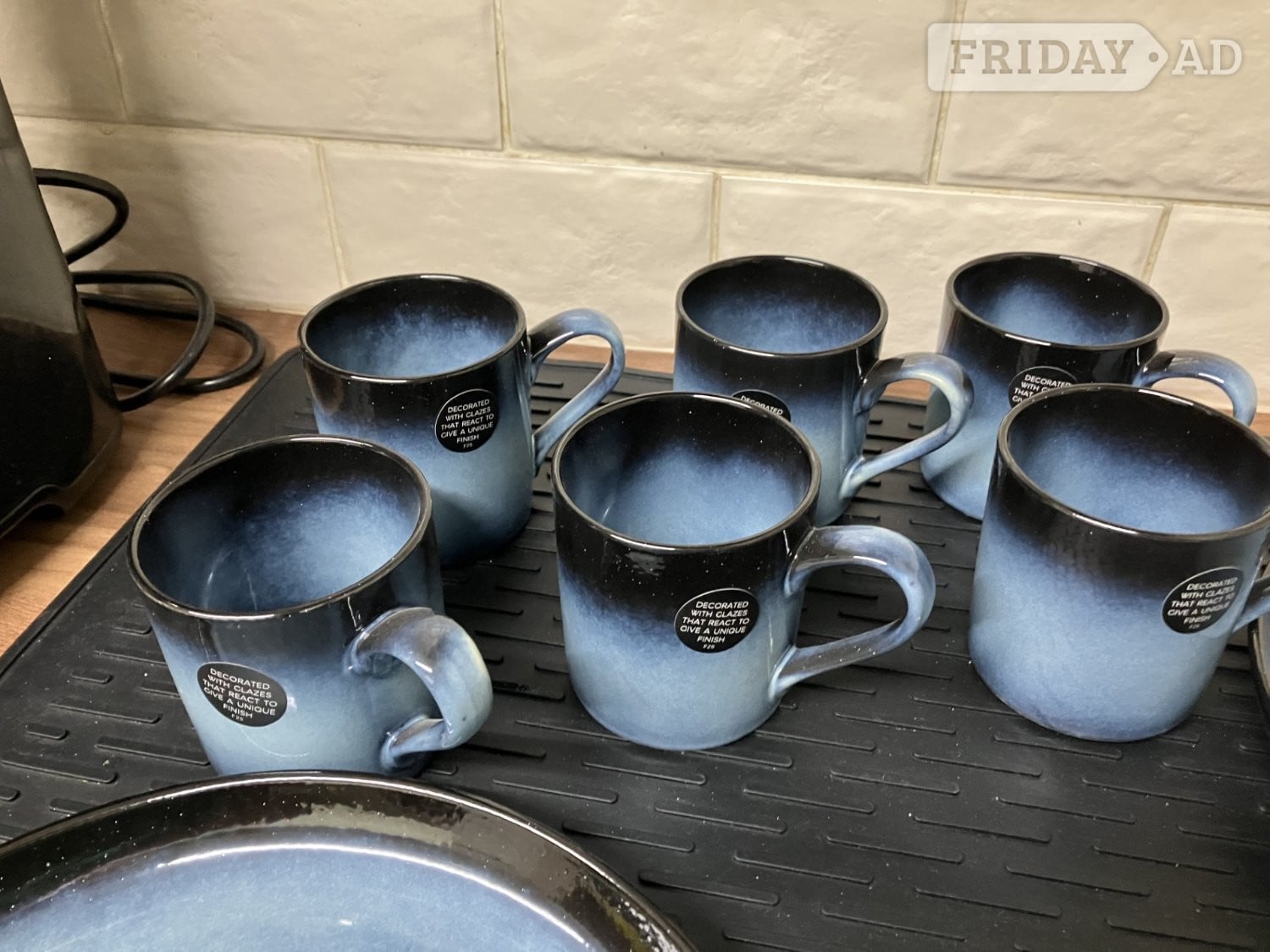 BNWT 2x  M&S Amberley Dinner Plates, Navy, 2x bowls, 6 x mugs
