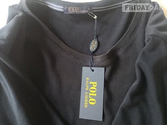 RALPH LAUREN Long Sleeve Crew Neck Top. Navy Blue. Size XL. New!