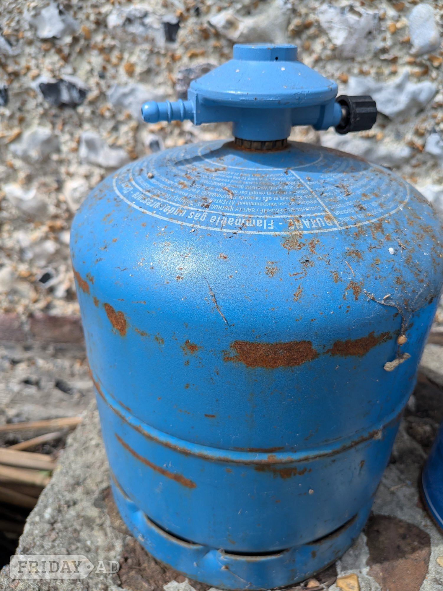 Brighton Propane calor gas cylinder 13 kg and two smaller camping gas cyliners