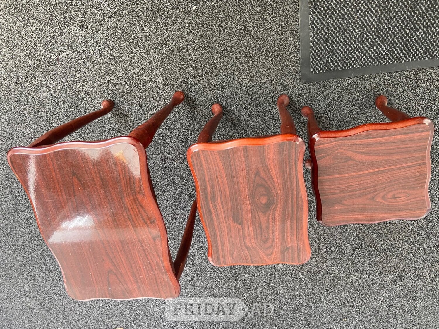 Harrow Nest of small 3 wooden tables