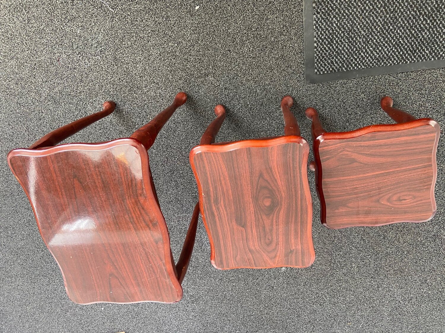 Harrow Nest of small 3 wooden tables