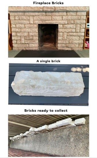 Fireplace Bricks in good condition