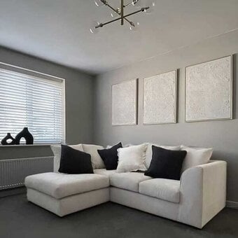 Majestic/Ivory Cream/Beige Corner Luxe Sofa