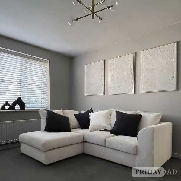 Majestic/Ivory Cream/Beige Corner Luxe Sofa in London