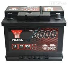 Yuasa 3027 12 volt lead acid battery.
