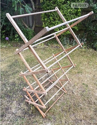 Wooden clothes airer