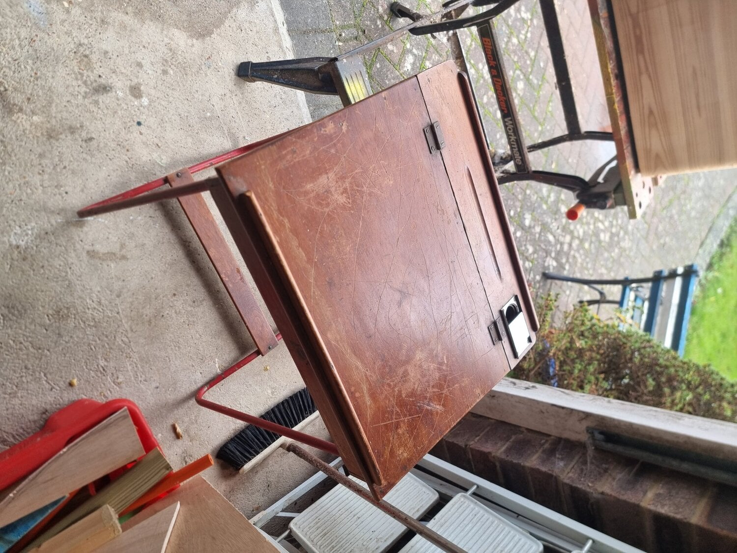 Bexhill-On-Sea Vintage children's play desk 