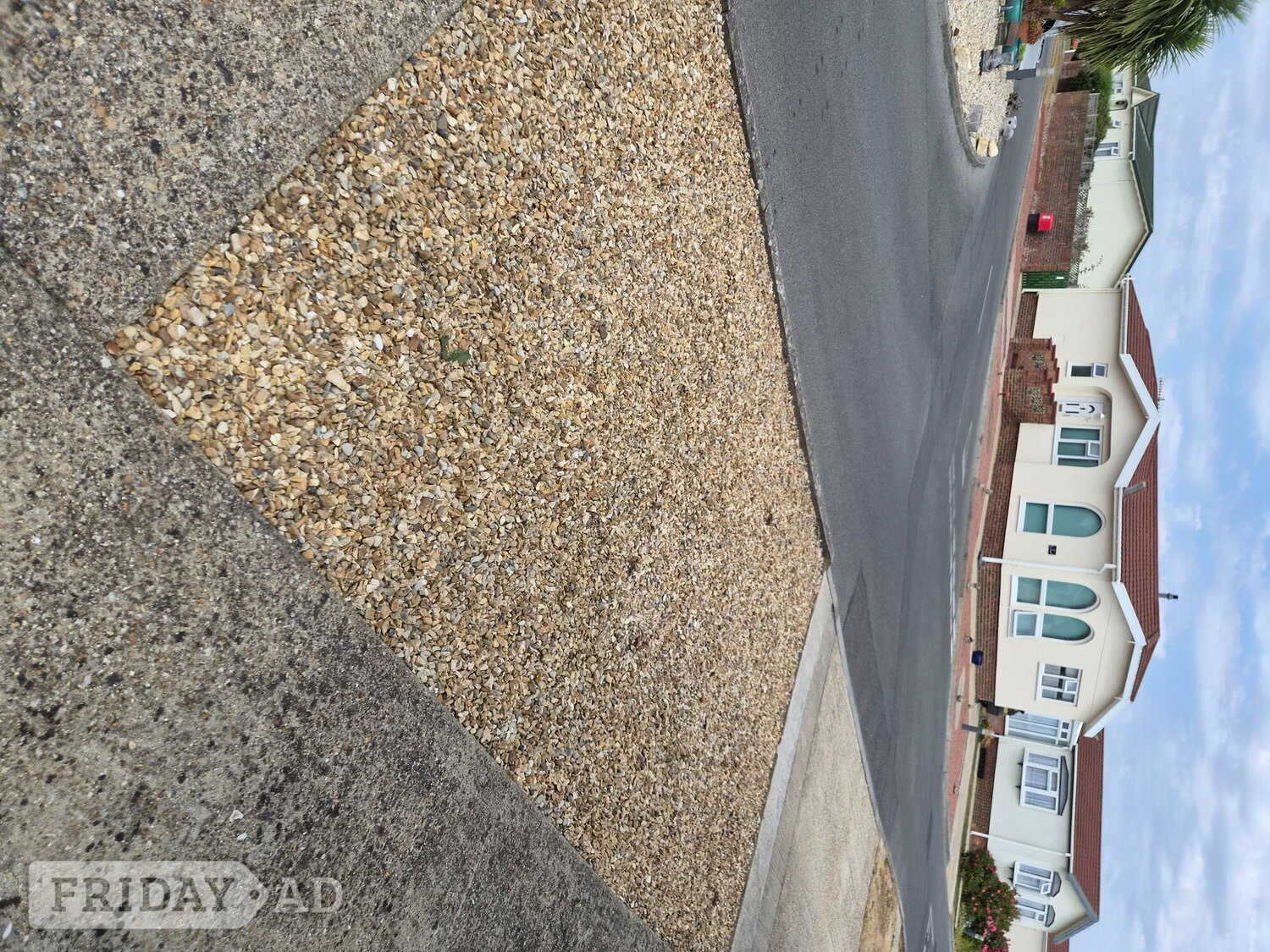 Small gravel and larger stones in Lancing