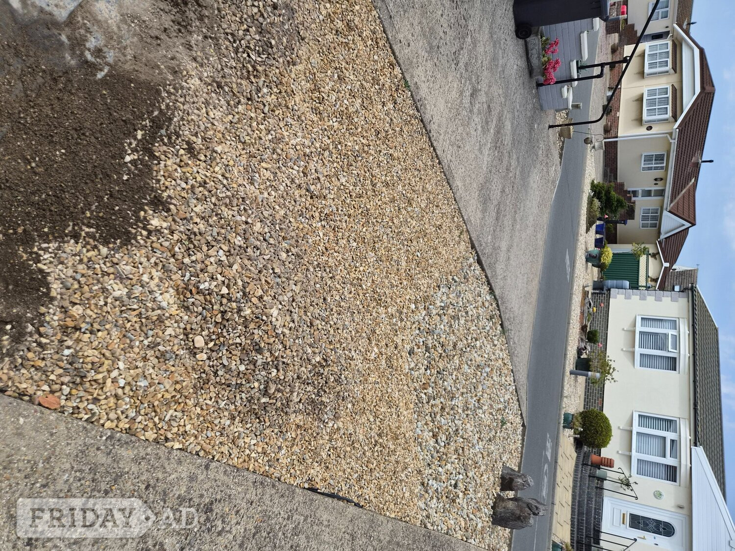Small gravel and larger stones