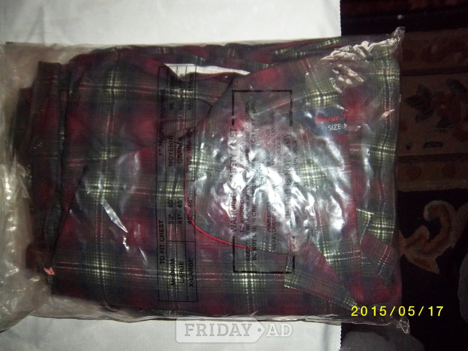 Mens Scottish Plad Pajamas 