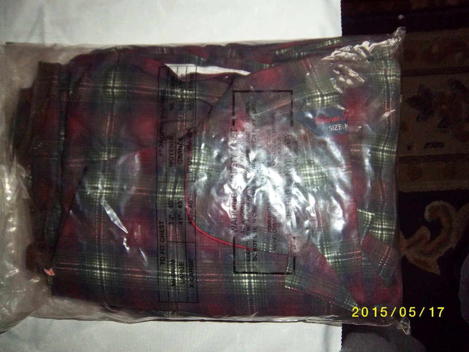 Mens Scottish Plad Pajamas 