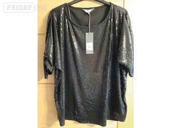 Brand New Black Sparkly Sequin Top